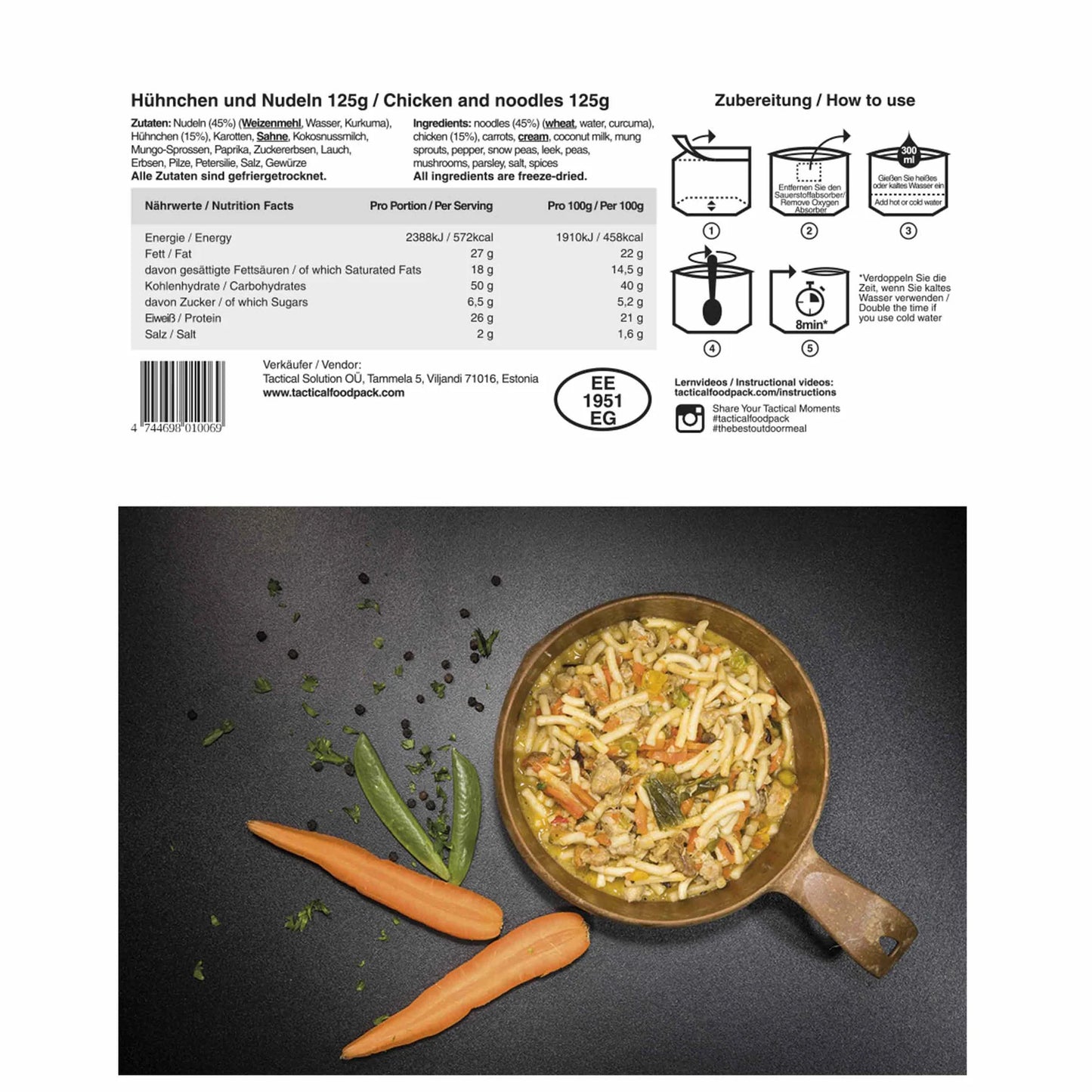 Tactical Foodpack Chicken and Noodles