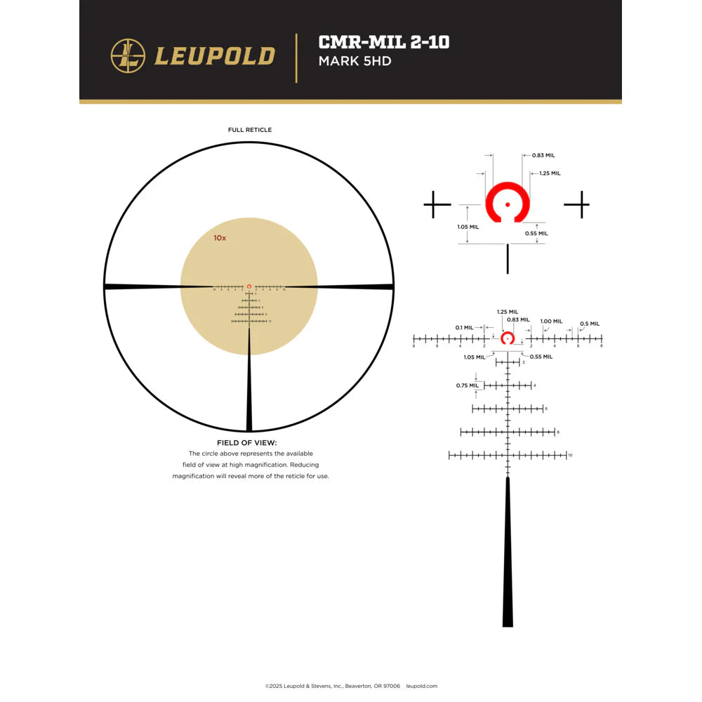 Mark 5HD 2-10x30 M5C3 FFP Illum. CMR-Mil