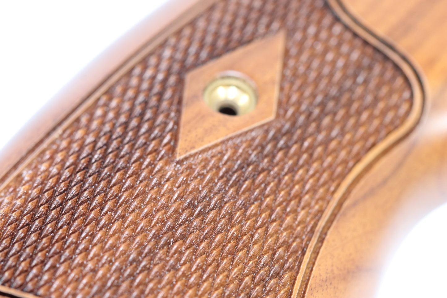 N Frame Walnut Wood Checkered Diamond