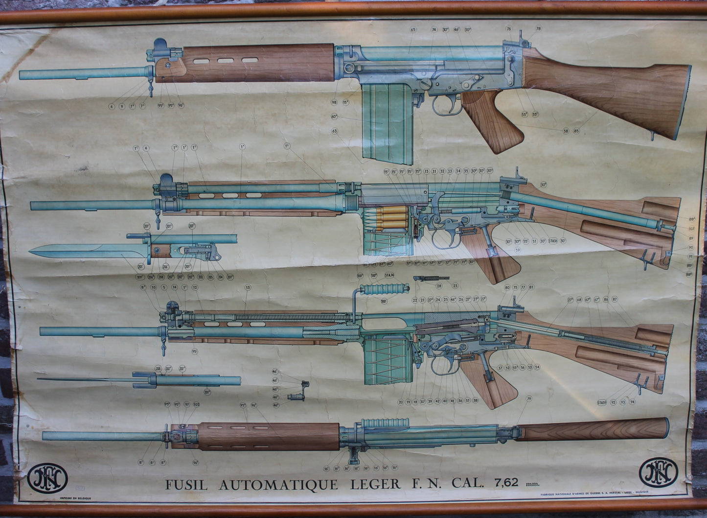 FN Instructie Poster FAL