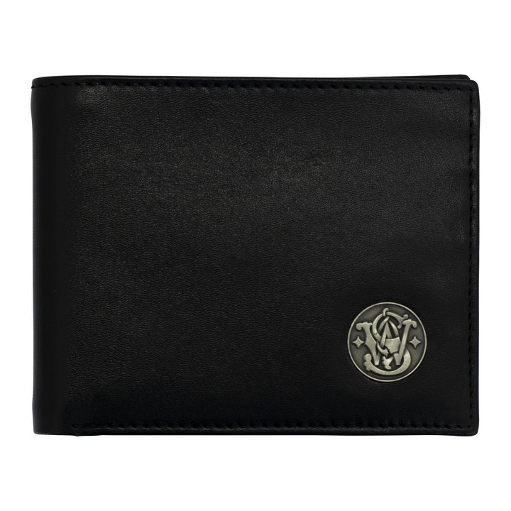 S&W Men's Leather Wallet Bifold