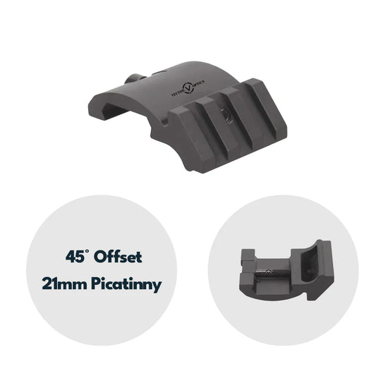 Vector Optics Low Profile Offset 3 Slots Picatinny Rail