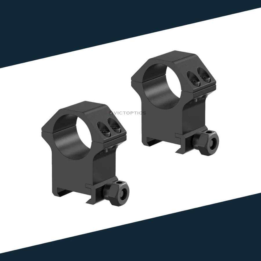 Victo Optics montage Ringesn 1' / 25.4mm extra hoog