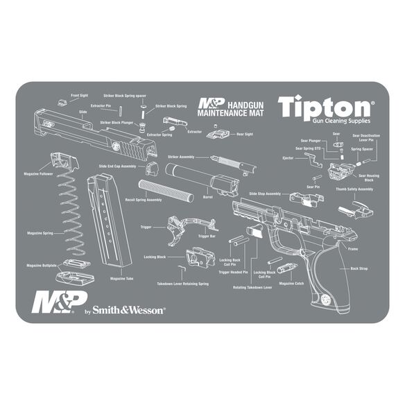 Tipton cleaning mat pistol M&P