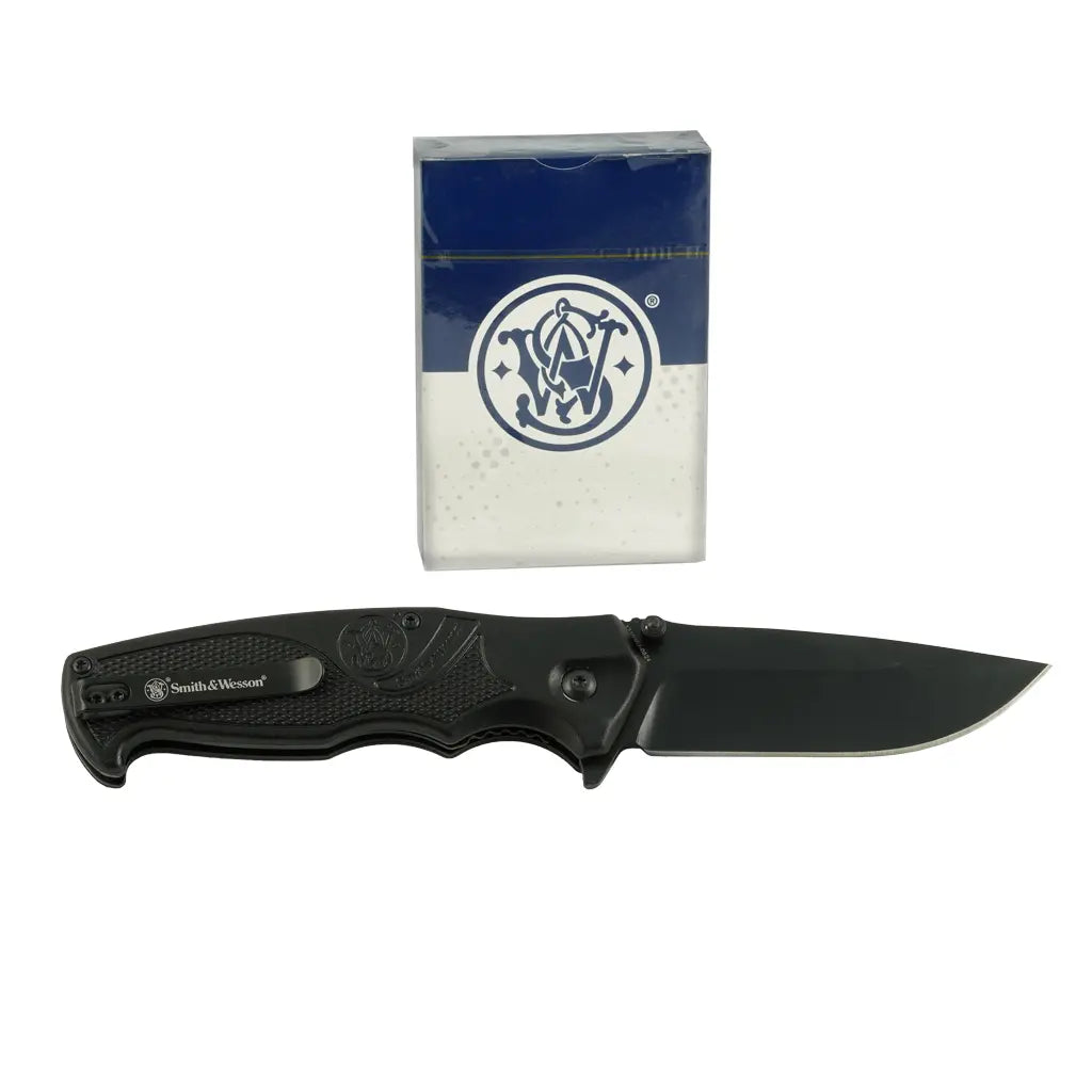S&W EDC Folding Knife + Playing Cards