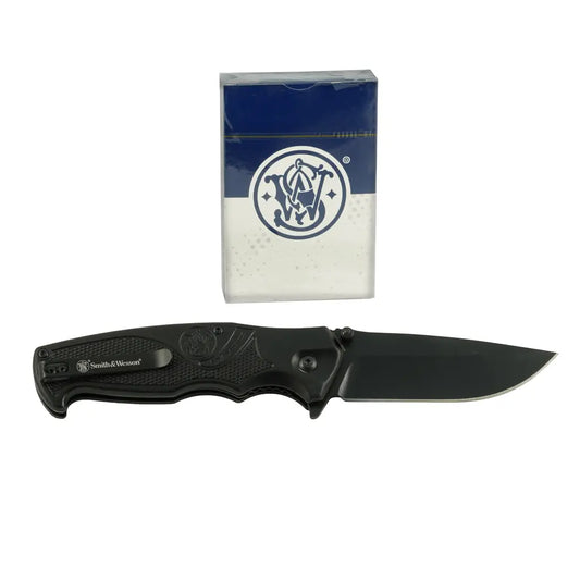 S&W EDC Folding Knife + Playing Cards