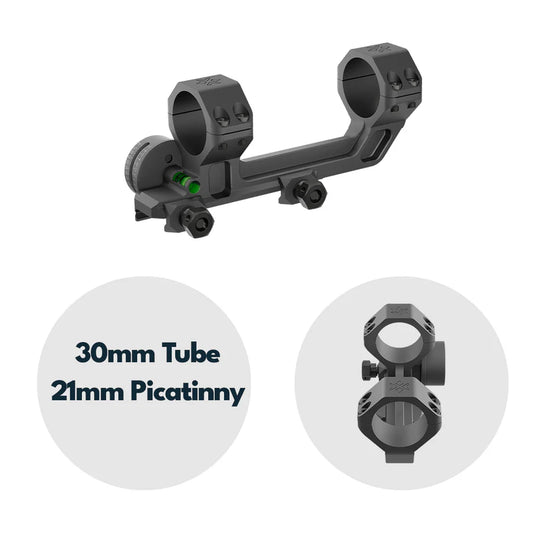 Vector Optics Bloc Mount 1 Piece voor 30mm + inclinatie meter