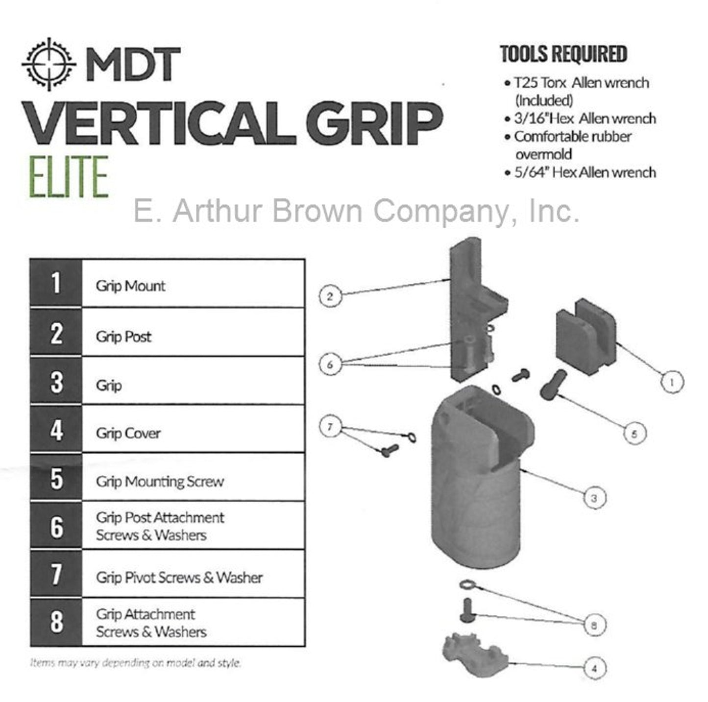 MDT Vertical Grip Elite Black