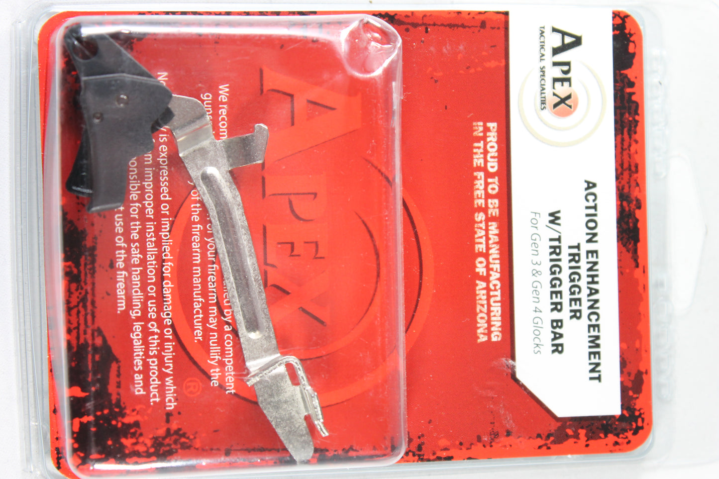 Apex Action Enhancement Trigger W/Trigger Bar For GEN 3 & GEN 4 GLOCK