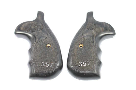 K+L Frame Black Silver Wood ".357" Finger Groove