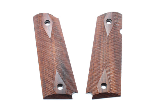 1911 Checkered Wood With Diamond Cut