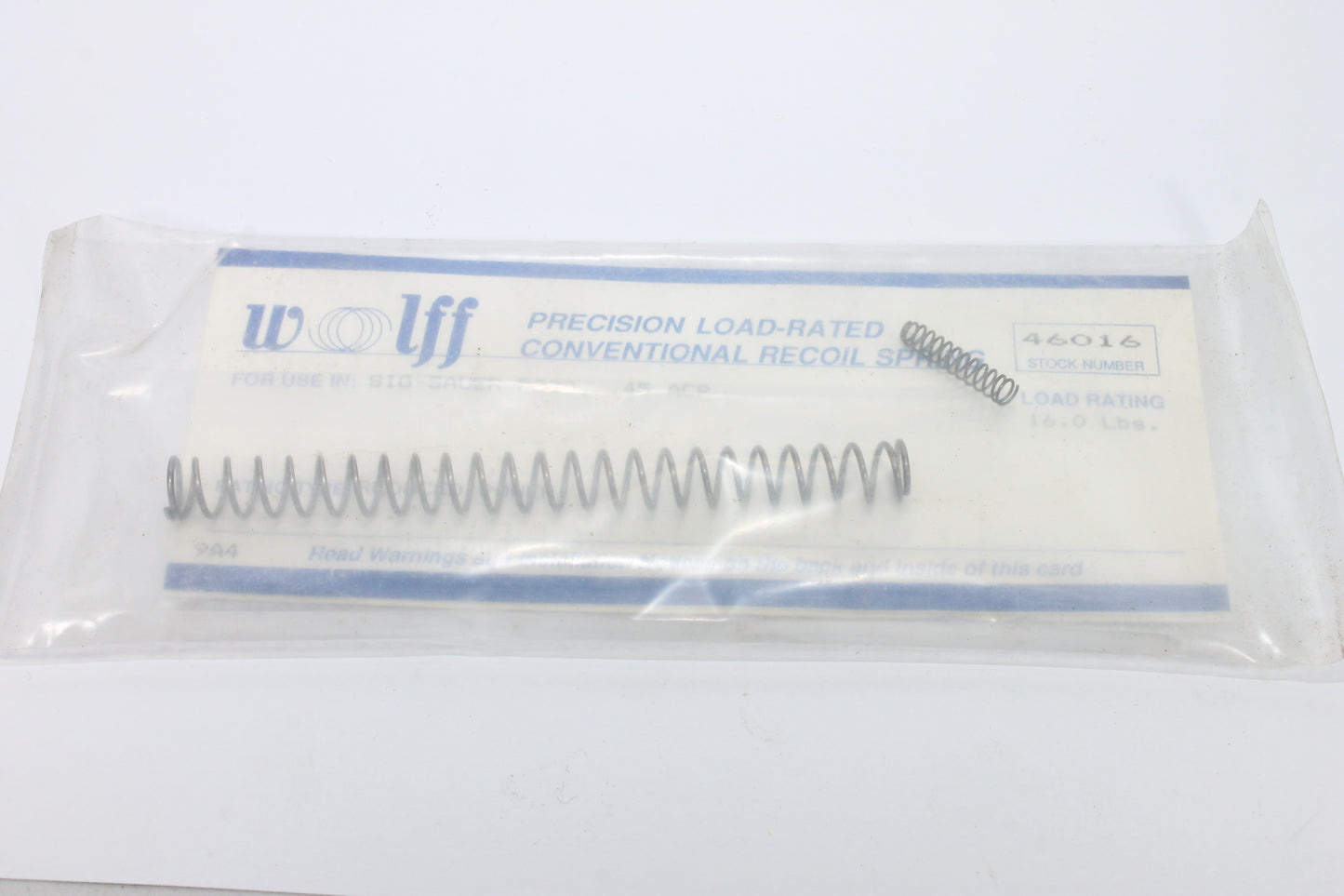 Wolff SIG P-220 recoil spring set reduced 16.0