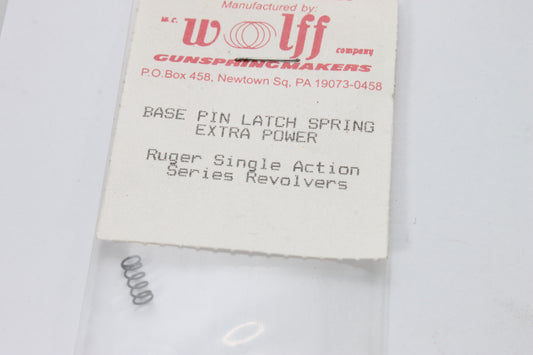 Wolff Ruger Single Action base pin latch spring extra power