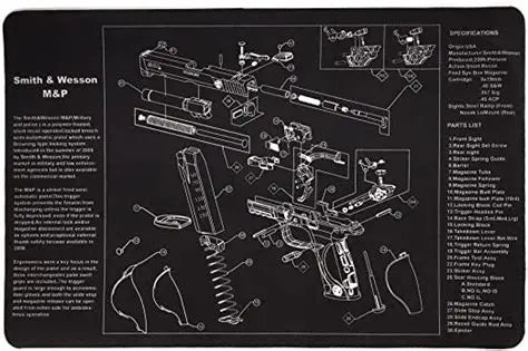 Tipton cleaning mat pistol M&P