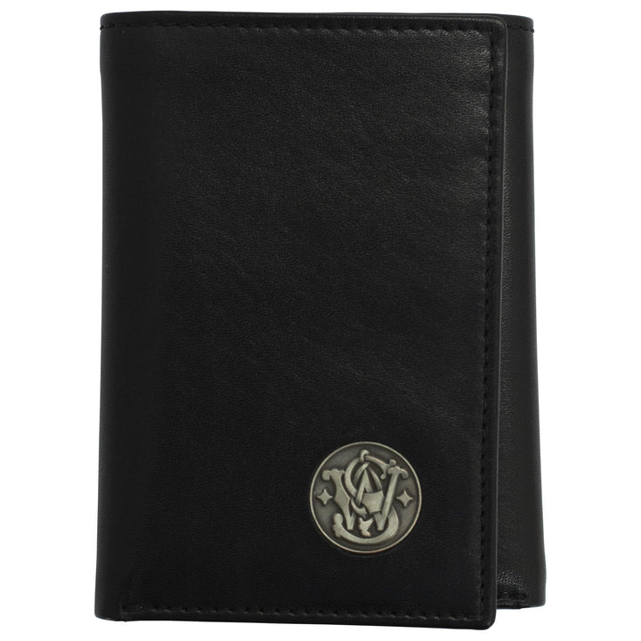 S&W Men's Leather Wallet Trifold