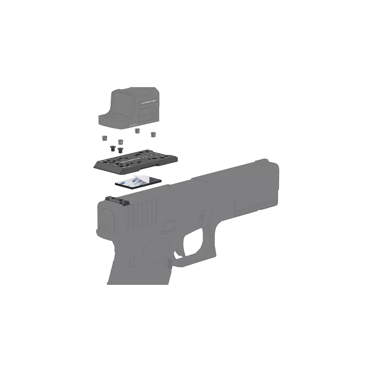 Vector Optics adapter 4 in 1 Glock